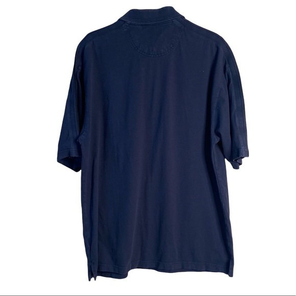 Haggar Mens Blue Polo Shirt Large - Picture 2 of 7